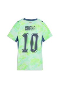 Sveitsi Granit Xhaka #10 Jalkapallovaatteet Naisten Vieraspaita MM-kisat 2026 Lyhythihainen